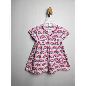 Hatley Pink Rainbow Patterned Dress